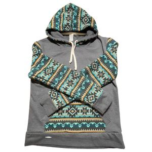 Artesanal, Daky Native Treasure, Men’s Hoodie, M, Multicolored Pattern